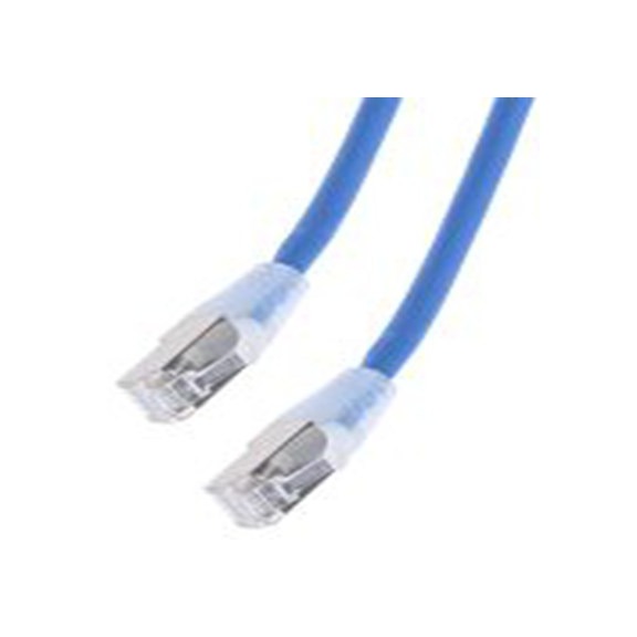 RS PRO,778-5155,3 m Cat6a 以太网电缆, 屏蔽, 蓝色 低烟，无卤护套, RJ45 公转RJ45 公