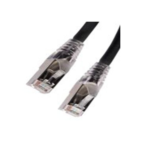 RS PRO,778-5165,1 m Cat6a 以太网电缆, 屏蔽, 黑色 低烟，无卤护套, RJ45 公转RJ45 公