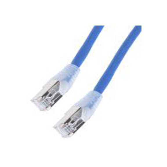 RS PRO,778-5168,10 m Cat6a 以太网电缆, 屏蔽, 蓝色 低烟，无卤护套, RJ45 公转RJ45 公