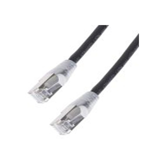 RS PRO,778-5177,3 m Cat6a 以太网电缆, 屏蔽, 黑色 低烟，无卤护套, RJ45 公转RJ45 公