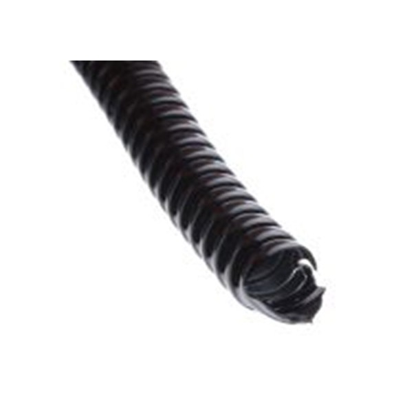 RS PRO,784-0094,聚氯乙烯 聚氯乙烯 电缆导管, Φ12 mm标称, 25 m长, 黑色, Metal Flexible Conduit Coated with PVC系列