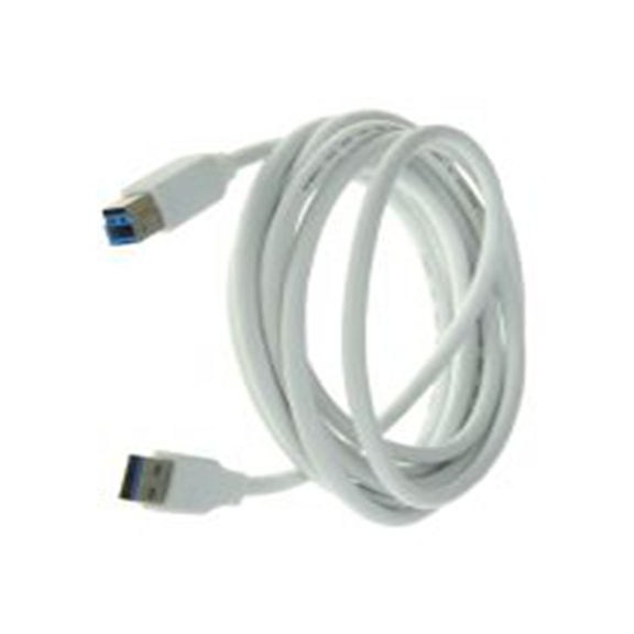 RS PRO,790-3697,RS PRO , USB A 型 公转USB B 公, 3 m长, USB 3.0, 白色