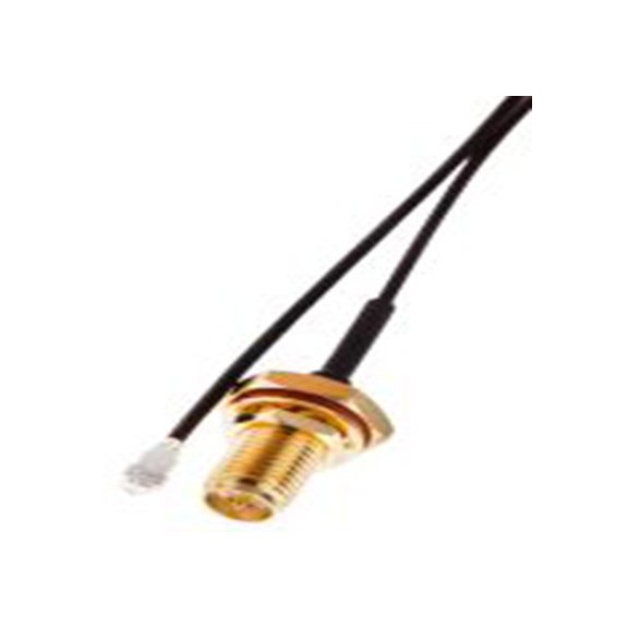 RS PRO,794-2841,同轴电缆, 300 mm长, 50 Ω, RP-SMA 母插转UFL 母插, 黑色, R-134G7210300CC系列