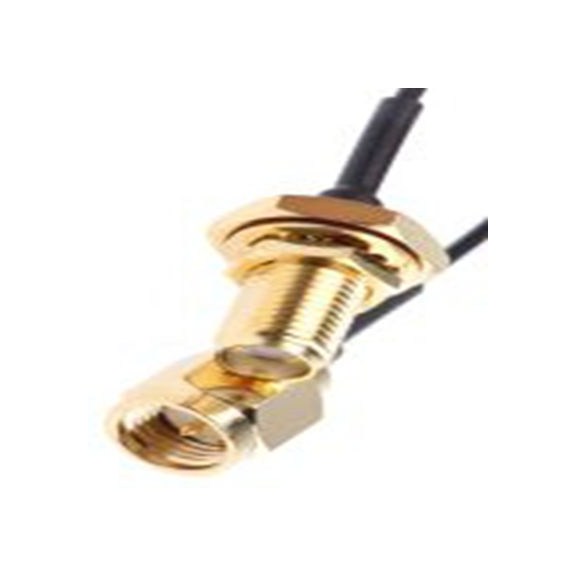 RS PRO,794-2879,同轴电缆, 100 mm长, 50 Ω, SMA 母插转SMA 公, 黑色, SMA-SMA Plug Cable Assembly系列