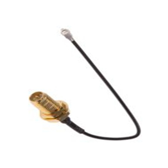 RS PRO,794-2904,同轴电缆, 100 mm长, 50 Ω, 直向 母插转直 母插, 黑色, RPSMA-UFL系列