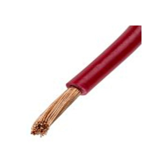 RS PRO,811-1448,红色 架空电缆, 4 mm², 100 m长 52/0.3 mm, 12 AWG 聚氯乙烯, 聚氯乙烯, 1 kV, H07V2-K系列