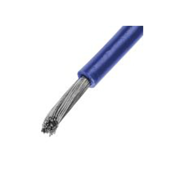 RS PRO,811-1476,蓝色 满足三项国际标准 满足三项国际标准 架空电缆, 6 mm², 100 m长 78/0.295 mm, 10 AWG 聚氯乙烯, 1 kV, H07V2-K系列