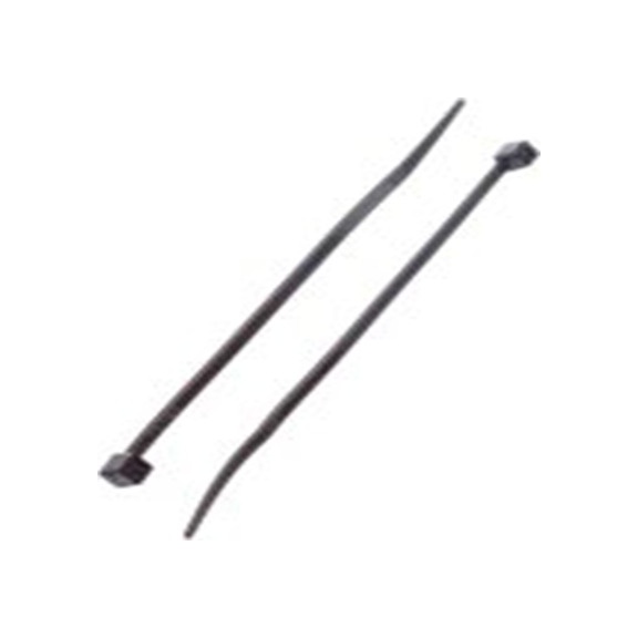RS PRO,811-1482,尼龙 66 电缆扎带, 不易松脱, 阻燃, 黑色, 100 mm长x2.5 mm宽, 78.4N拉伸强度