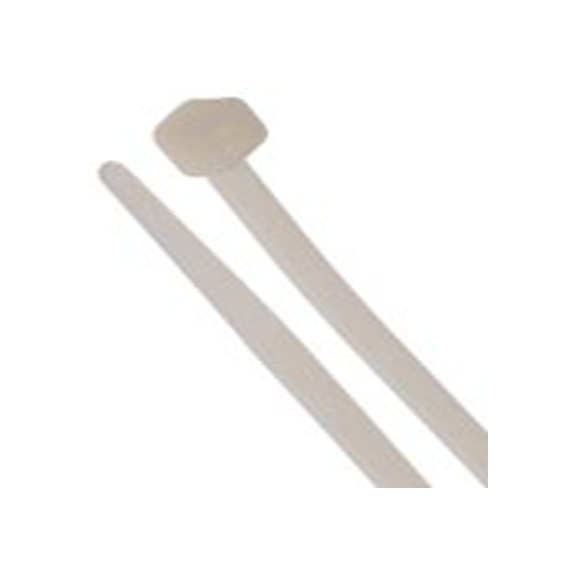 RS PRO,811-1530,尼龙 66 电缆扎带, 不易松脱, 阻燃, 天然色, 385 mm长x4.8 mm宽, 215.6N拉伸强度