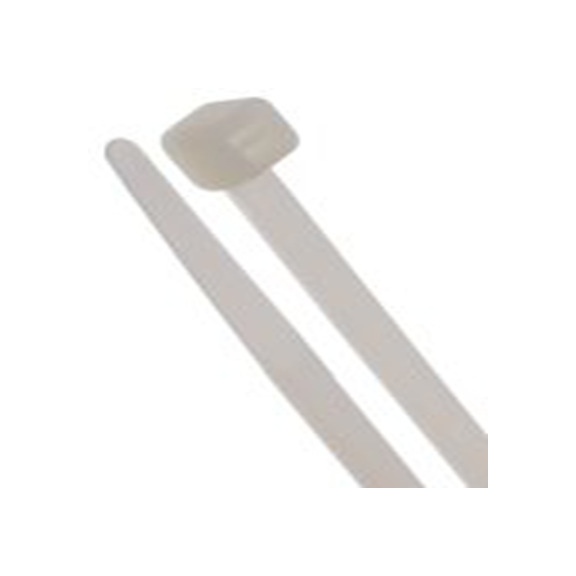 RS PRO,811-1533,尼龙 66 电缆扎带, 不易松脱, 阻燃, 天然色, 450 mm长x4.8 mm宽, 215.6N拉伸强度