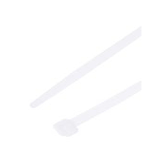 RS PRO,811-1537,尼龙 66 电缆扎带, 不易松脱, 阻燃, 天然色, 300 mm长x4.8 mm宽, 215.6N拉伸强度