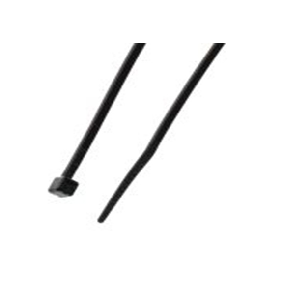 RS PRO,811-1574,尼龙 66 电缆扎带, 热稳定, 阻燃, 黑色, 142 mm长x2.5 mm宽, 78.4N拉伸强度