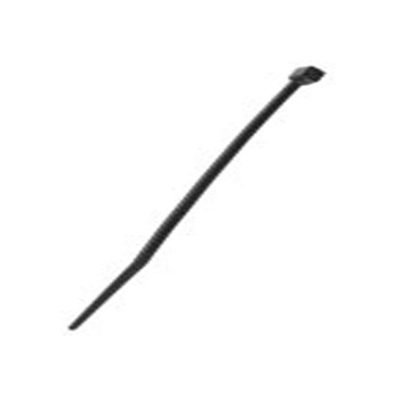 RS PRO,811-1577,尼龙 66 电缆扎带, 热稳定, 阻燃, 黑色, 100 mm长x2.5 mm宽, 78.4N拉伸强度