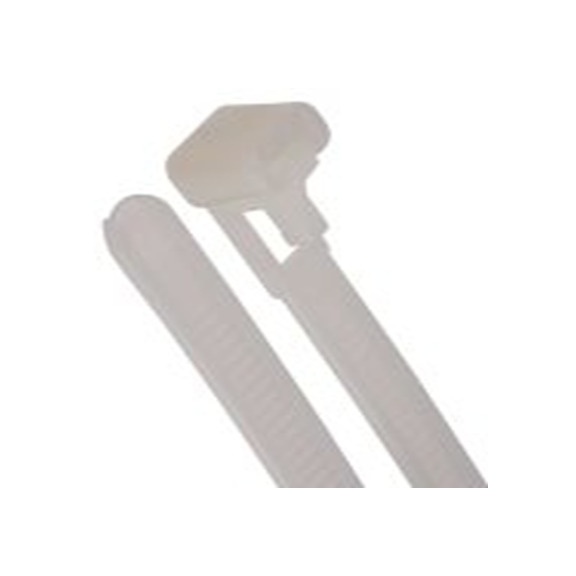 RS PRO,811-1612,尼龙 66 电缆扎带, 易松开, 阻燃, 天然色, 150 mm长x7.6 mm宽, 215.6N拉伸强度