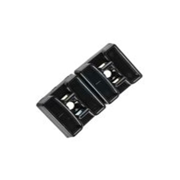 RS PRO,811-1729,RS PRO 扎带固定座, 尼龙 66制, 29.2 mm长 5.5 mm宽 x 29.2 mm宽, Φ5 mm固定孔, 黑色, HC系列