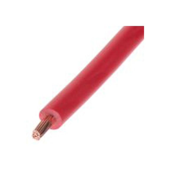 RS PRO,811-4422,红色 控制 柔性，黑色 架空电缆, 1 mm², 25 m长 32/0.2 mm, 18 AWG 聚氯乙烯, 1000 V, 最高70 °C, FLEXIBLE BK系