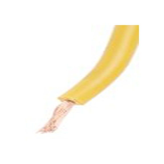 RS PRO,811-4425,黄色 控制 柔性，黑色 架空电缆, 1 mm², 25 m长 32/0.2 mm, 18 AWG 聚氯乙烯, 1000 V, 最高70 °C, FLEXIBLE BK系