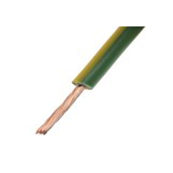 RS PRO,811-4431,绿色, 黄色 控制 柔性，黑色 架空电缆, 1.5 mm², 25 m长 30/0.25 mm, 15 AWG 聚氯乙烯, 1000 V, 最高70 °C, FLEXI