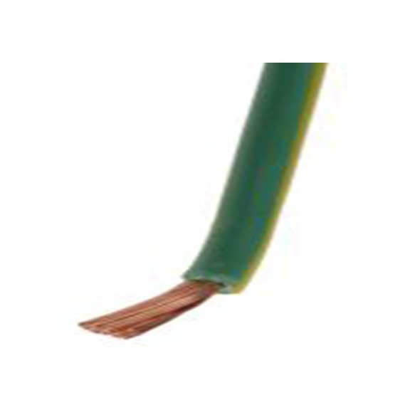 RS PRO,811-4450,绿色, 黄色 控制 柔性，黑色 架空电缆, 2.5 mm², 25 m长 50/0.25 mm, 13 AWG 聚氯乙烯, 1000 V, 最高70 °C, FLEXI