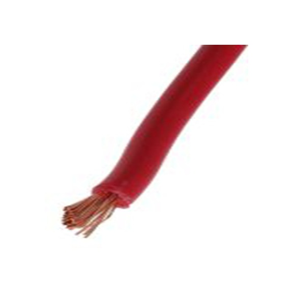 RS PRO,811-4472,红色 控制 柔性，黑色 架空电缆, 4 mm², 25 m长 56/0.3 mm, 11 AWG 聚氯乙烯, 1000 V, 最高70 °C, FLEXIBLE BK系