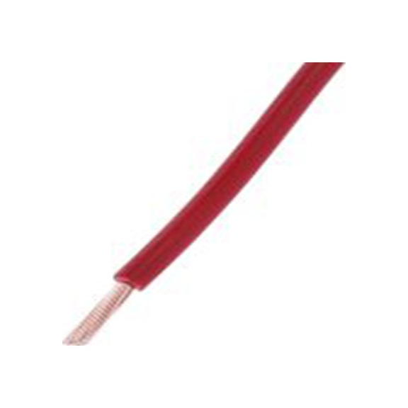 RS PRO,811-4494,红色 控制 柔性，黑色 架空电缆, 1 mm², 100 m长 32/0.2 mm, 18 AWG 聚氯乙烯, 1000 V, 最高70 °C, FLEXIBLE BK