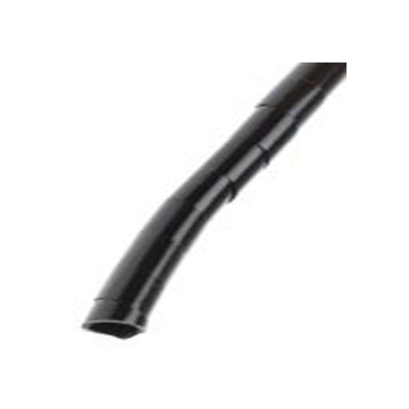 RS PRO,811-7639,聚乙烯 螺旋电缆包覆套, 黑色, 最大捆束25 mm 4 mm直径电缆 6 mm直径电缆, 0.6 mm壁厚, 5 m长