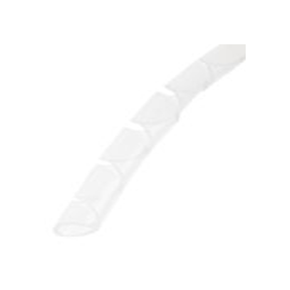 RS PRO,811-7645,聚乙烯 螺旋电缆包覆套, 天然色, 最大捆束15 mm 4 mm直径电缆 4.5 mm直径电缆, 0.6 mm壁厚, 30.5 m长