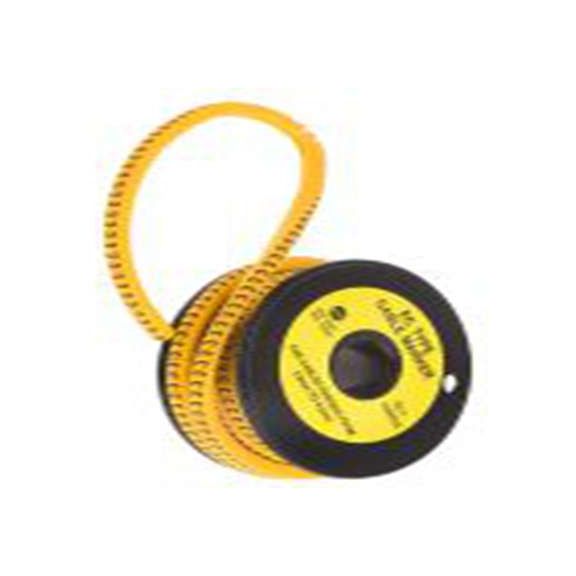 RS PRO,812-0815,RS PRO 防油 电缆标识, 滑动式固定 4.2 mm, 图例3 3 mm, 黑色 黄色, 4 mm, EC系列