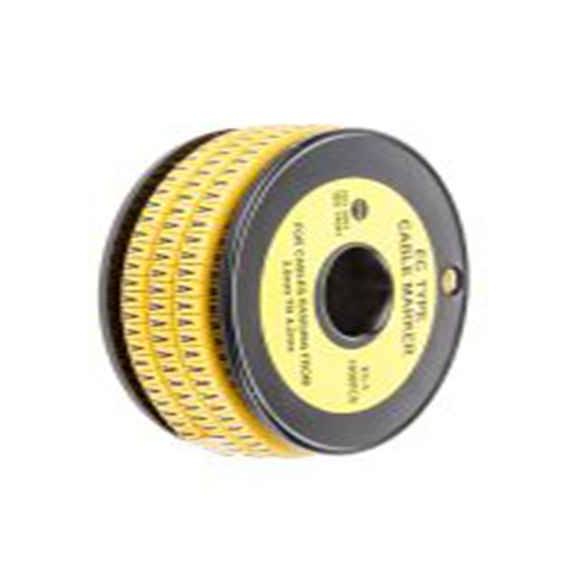 RS PRO,812-0830,RS PRO 防油 电缆标识, 滑动式固定 4.2 mm, 图例A 3 mm, 黑色 黄色, 4 mm, EC系列