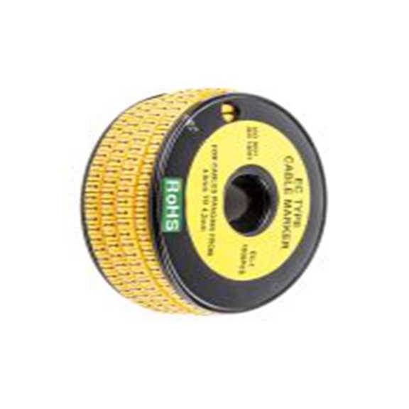 RS PRO,812-0865,RS PRO 防油 电缆标识, 滑动式固定 4.2 mm, 图例I 3 mm, 黑色 黄色, 4 mm, EC系列