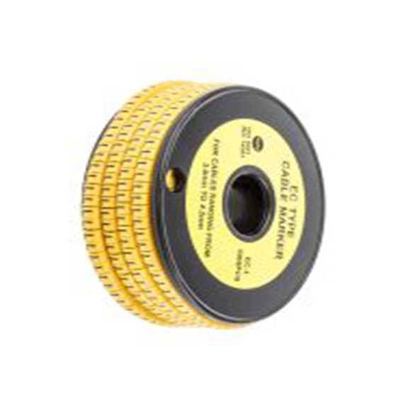 RS PRO,812-0871,RS PRO 防油 电缆标识, 滑动式固定 4.2 mm, 图例L 3 mm, 黑色 黄色, 4 mm, EC系列