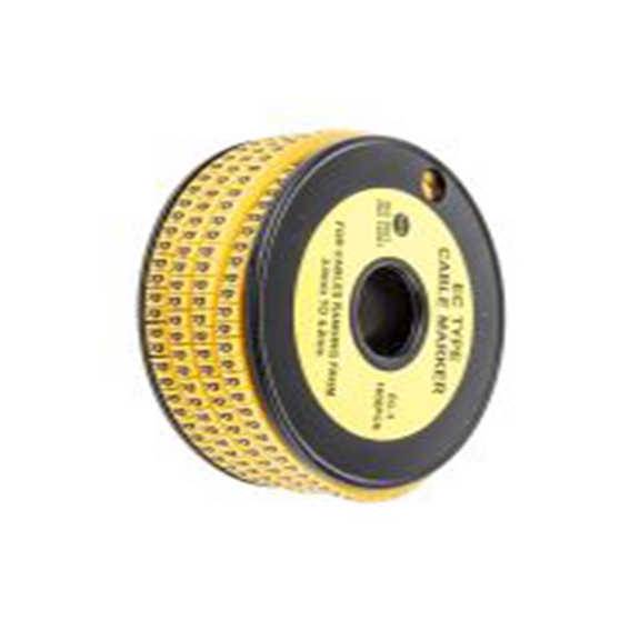 RS PRO,812-0893,RS PRO 防油 电缆标识, 滑动式固定 4.2 mm, 图例R 3 mm, 黑色 黄色, 4 mm, EC系列