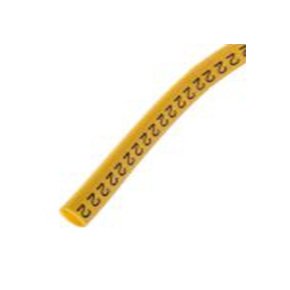 RS PRO,812-1073,RS PRO 防油 电缆标识, 滑动式固定 7 mm, 图例2 3.5 mm, 黑色, 5 mm, FM系列