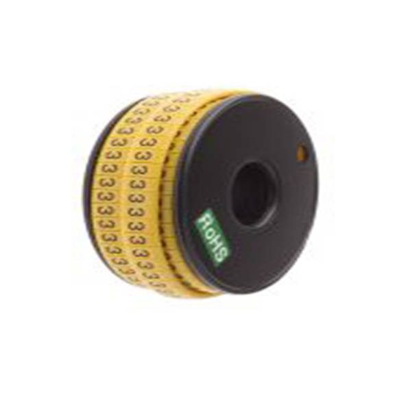 RS PRO,812-1082,RS PRO 防油 电缆标识, 滑动式固定 7 mm, 图例3 3.5 mm, 黑色 黄色, 5 mm, FM系列