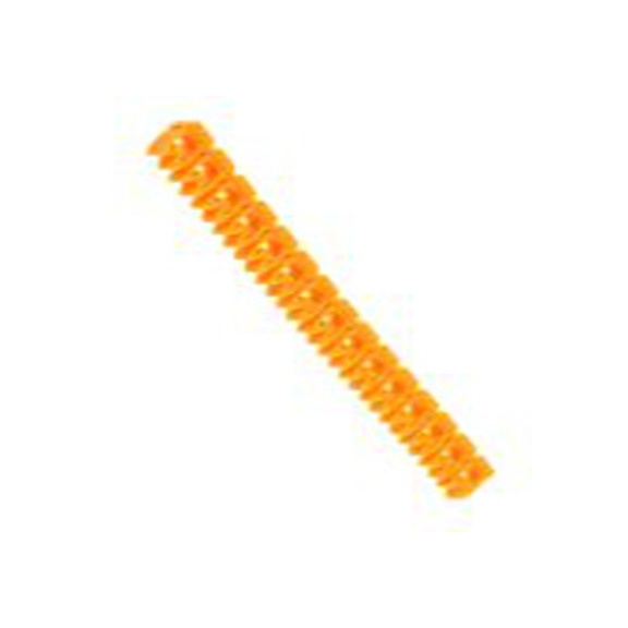 RS PRO,812-1221,电缆标识, 夹式固定, 图例N 至 Z, 黄色 黑色, UL 94V-2, 2.8 mm x 5.5 mm, PB系列