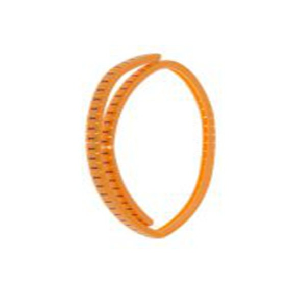 RS PRO,812-1256,电缆标识, 扣入式固定 3.4 mm, 图例1 3 mm, 黑色 橙色, 4 mm, MB1系列