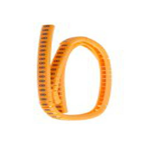 RS PRO,812-1411,电缆标识, 扣入式固定 5 mm, 图例8 4 mm, 黑色 橙色, 4 mm, MB2系列