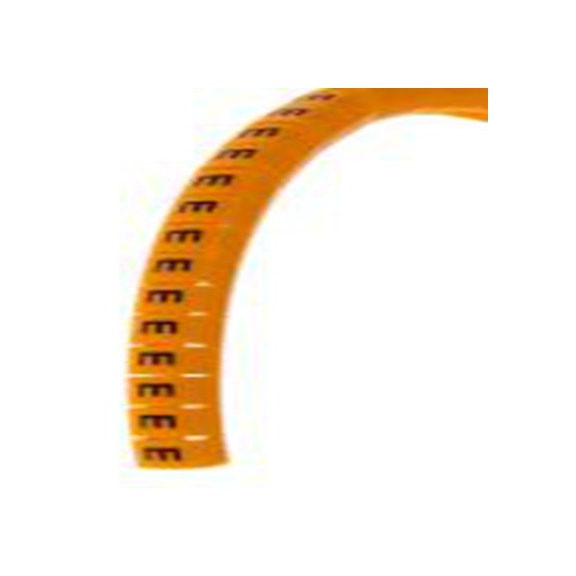 RS PRO,812-1433,RS PRO 电缆标识, 卡入式固定, 线径4 → 5mm, 橙底黑字, 4mm