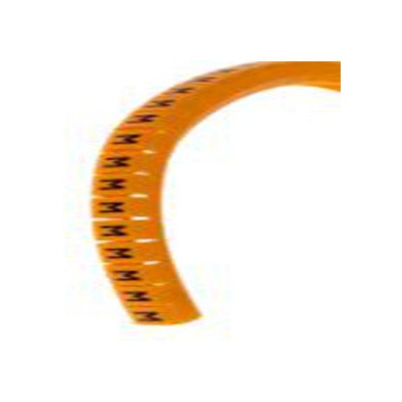 RS PRO,812-1467,电缆标识, 扣入式固定 5 mm, 图例M 4 mm, 黑色 橙色, 4 mm, MB2系列