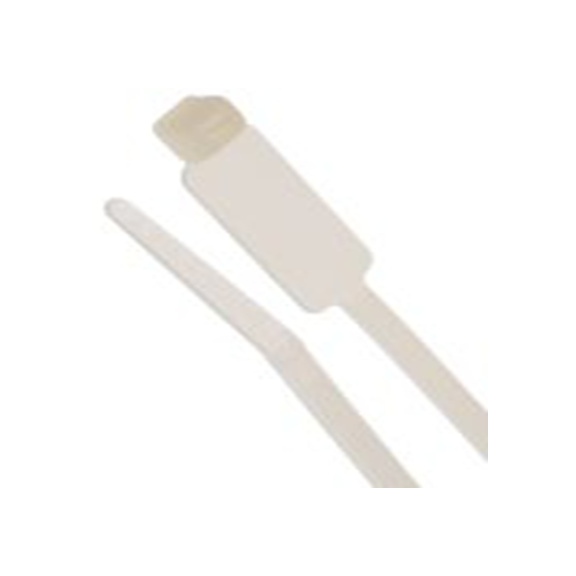 RS PRO,812-1543,电缆标识 75 mm, 天然色, 自熄灭, 270 mm x 4.6 mm