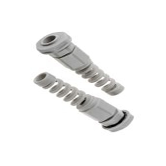 RS PRO,822-9571,尼龙 66 电缆接头, PG7, 3.5 mm至6 mm线径, IP68, 灰色 包括锁紧螺母