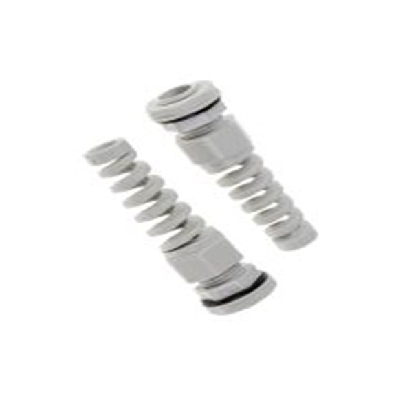 RS PRO,822-9580,尼龙 66 电缆接头, PG9, 4 mm至8 mm线径, IP68, 灰色 包括锁紧螺母