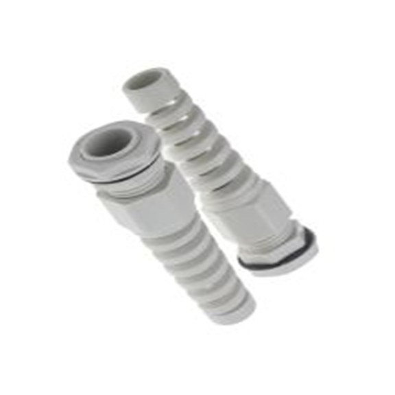 RS PRO,822-9583,尼龙 66 电缆接头, PG11, 5 mm至10 mm线径, IP68, 灰色 包括锁紧螺母