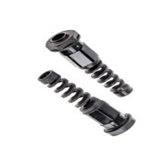 RS PRO,822-9593,尼龙 66 电缆接头, PG7, 3.5 mm至6 mm线径, IP68, 黑色 包括锁紧螺母