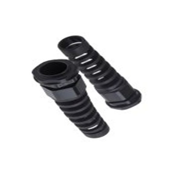 RS PRO,822-9612,尼龙 66 电缆接头, PG21, 13 mm至18 mm线径, IP68, 黑色 包括锁紧螺母