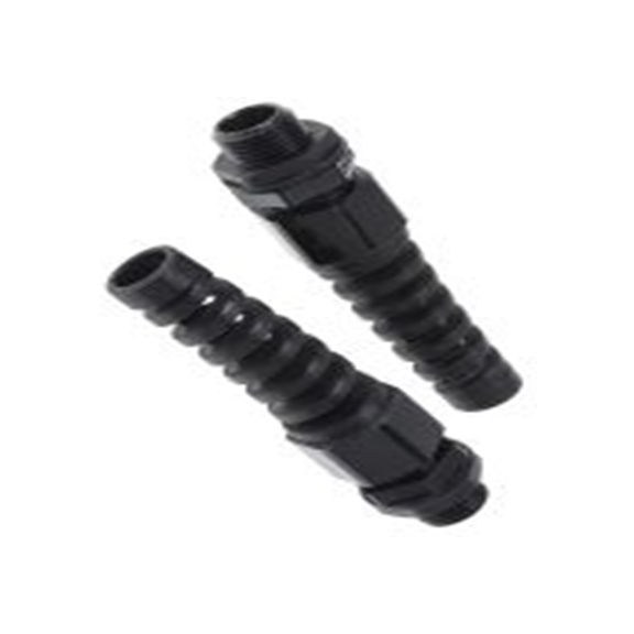 RS PRO,822-9619,尼龙 66 电缆接头, PG16, 10 mm至14 mm线径, IP68, 黑色 包括锁紧螺母