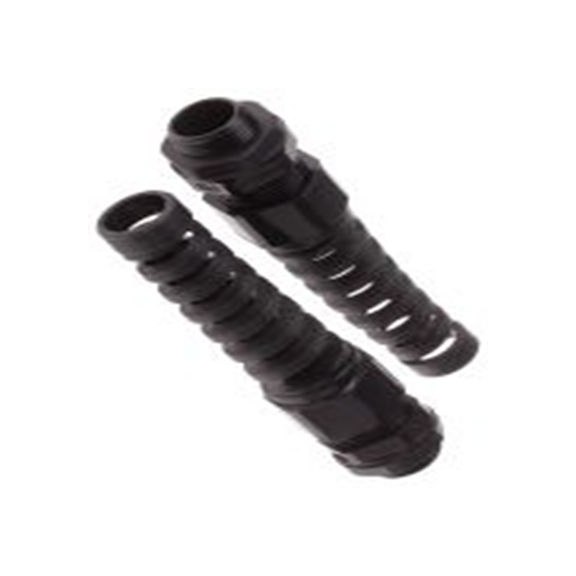 RS PRO,822-9638,尼龙 66 电缆接头, M20, 10 mm至14 mm线径, IP68, 黑色 包括锁紧螺母, AG-D系列