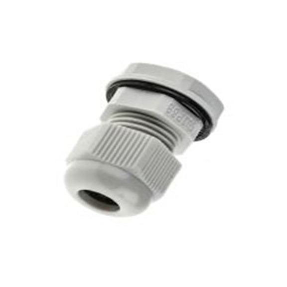 RS PRO,822-9644,尼龙 66 电缆接头, PG9, 4 mm至8 mm线径, IP68, 灰色 包括锁紧螺母