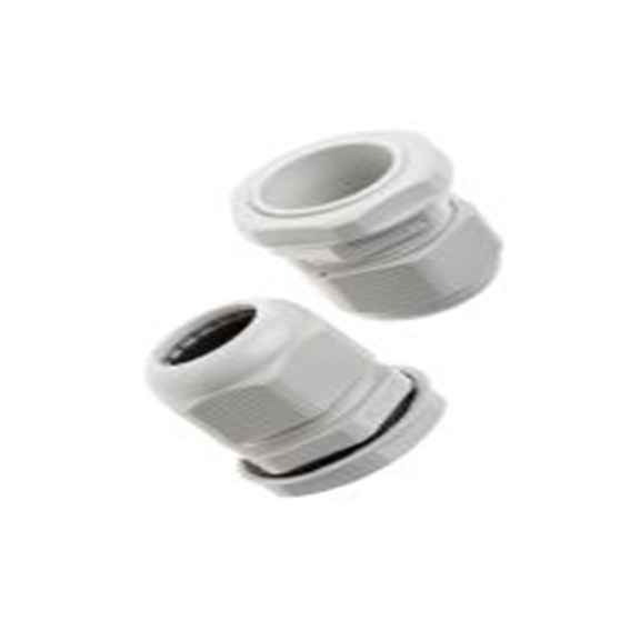 RS PRO,822-9662,尼龙 66 电缆接头, PG29, 18 mm至25 mm线径, IP68, 灰色 包括锁紧螺母