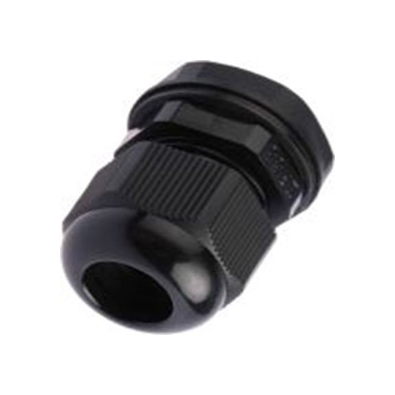 RS PRO,822-9672,尼龙 66 电缆接头, PG13.5, 6 mm至12 mm线径, IP68, 黑色 包括锁紧螺母